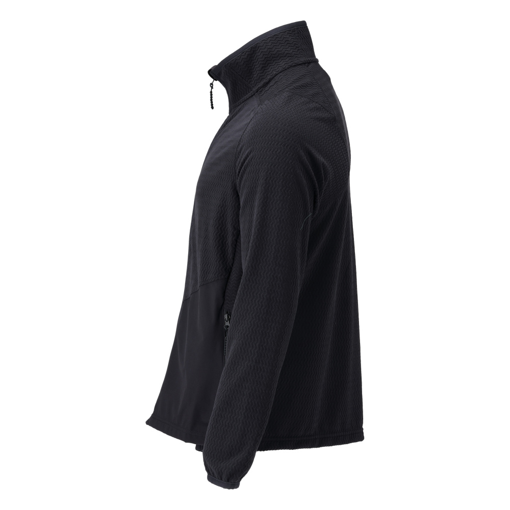 Microfleece Pullover mit Reißverschluss CUSTOMIZED Schwarzblau 4XL