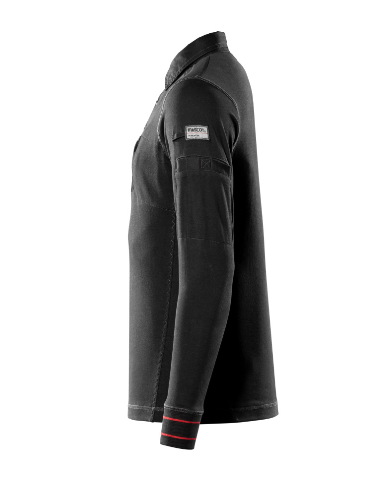 Polo-Sweatshirt FRONTLINE Schwarz L