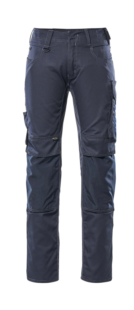 Hose mit Knietaschen UNIQUE Schwarzblau/Kornblau 82C48