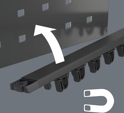 Magnetleiste 9611 H.30mm L.400mm m.Magnetic Rail WERA