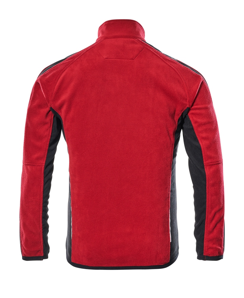 Fleecejacke UNIQUE Rot/Schwarz XL
