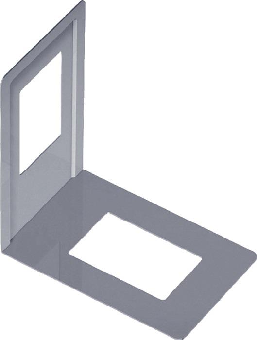 Bücherstütze einteilig Länge 130 mm Höhe 120 mm weiß