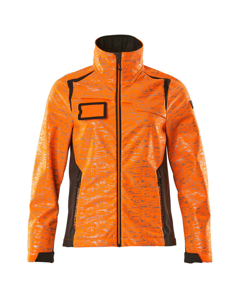 Damen-Passform Softshelljacke ACCELERATE SAFE Hi-vis Orange/Dunkelanthrazit 2XL