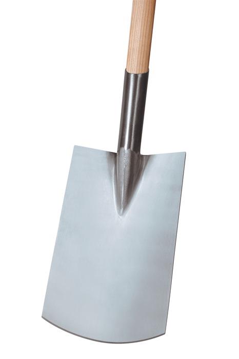 Rohrdüllspaten Gärtner Form Blattmaß 290 x 180 mm Größe 2 mit T-Stiel 850 mm 1830 g IDEAL