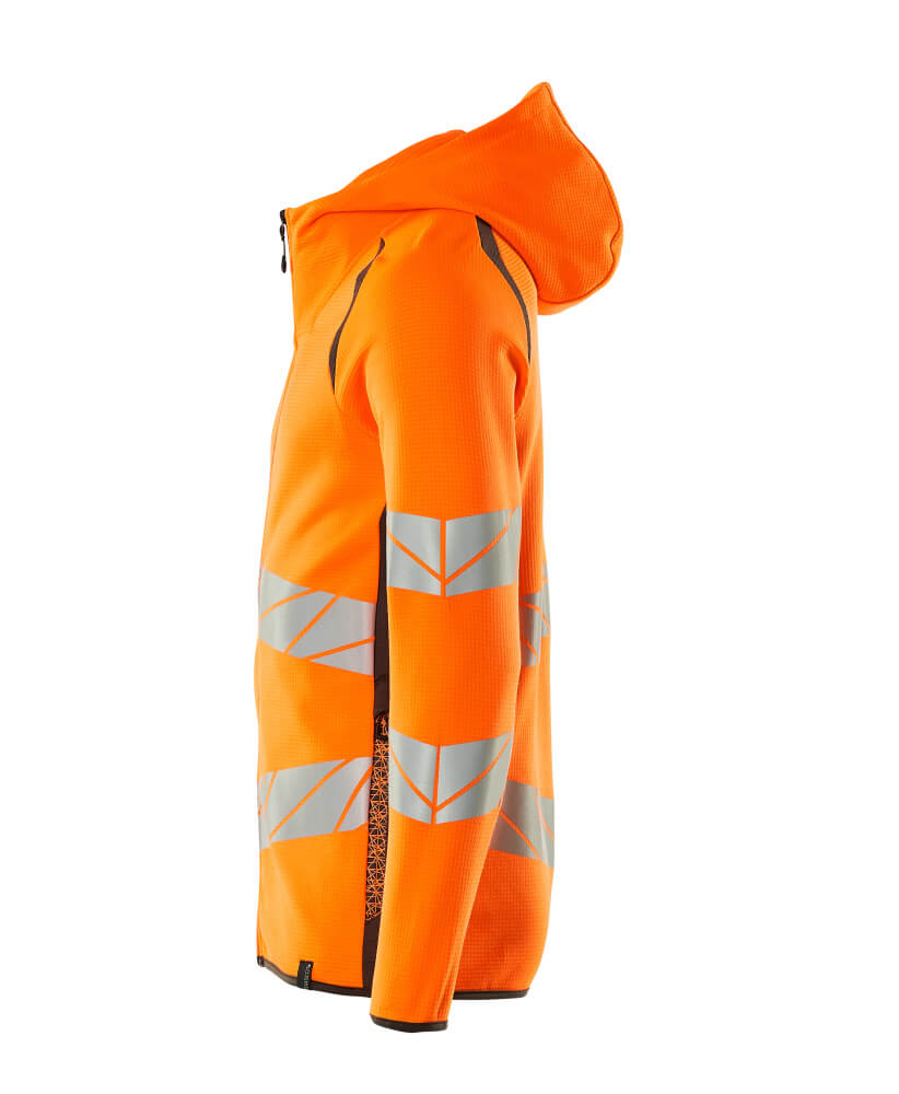Kapuzenpullover mit Reißverschluss ACCELERATE SAFE Hi-vis Orange/Dunkelanthrazit XS