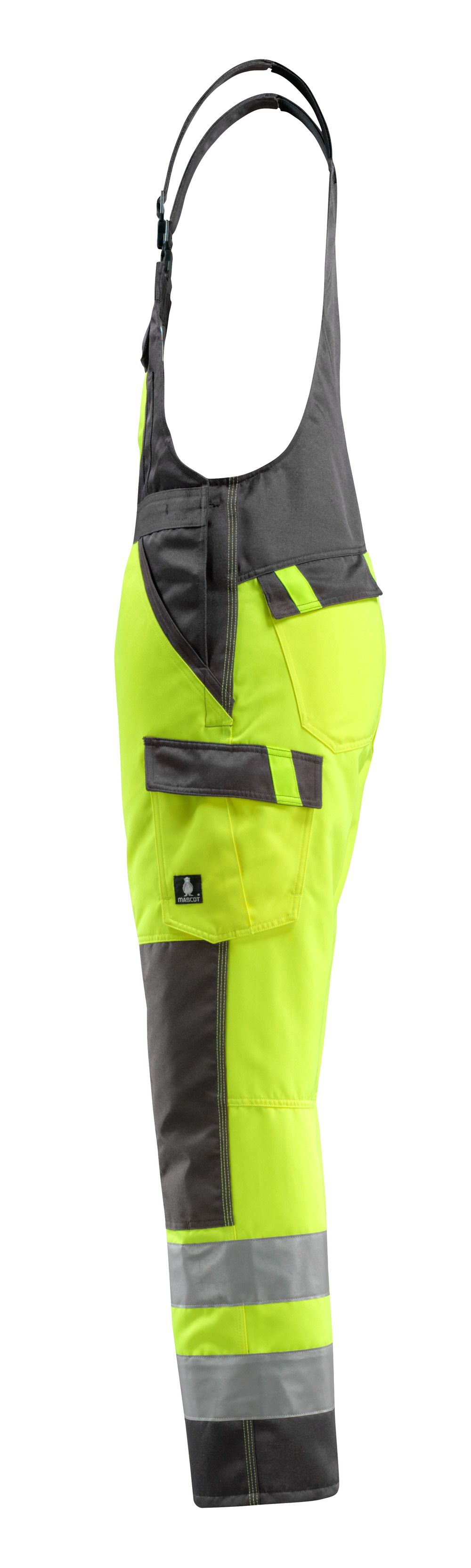 Latzhose mit Knietaschen SAFE LIGHT Hi-vis Gelb/Dunkelanthrazit 82C62