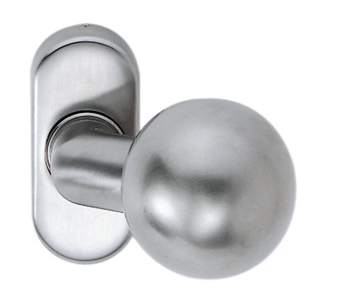 ProfiltürKnopf 2033/4010 fest/drehbar Aluminium F1 / naturfarbig