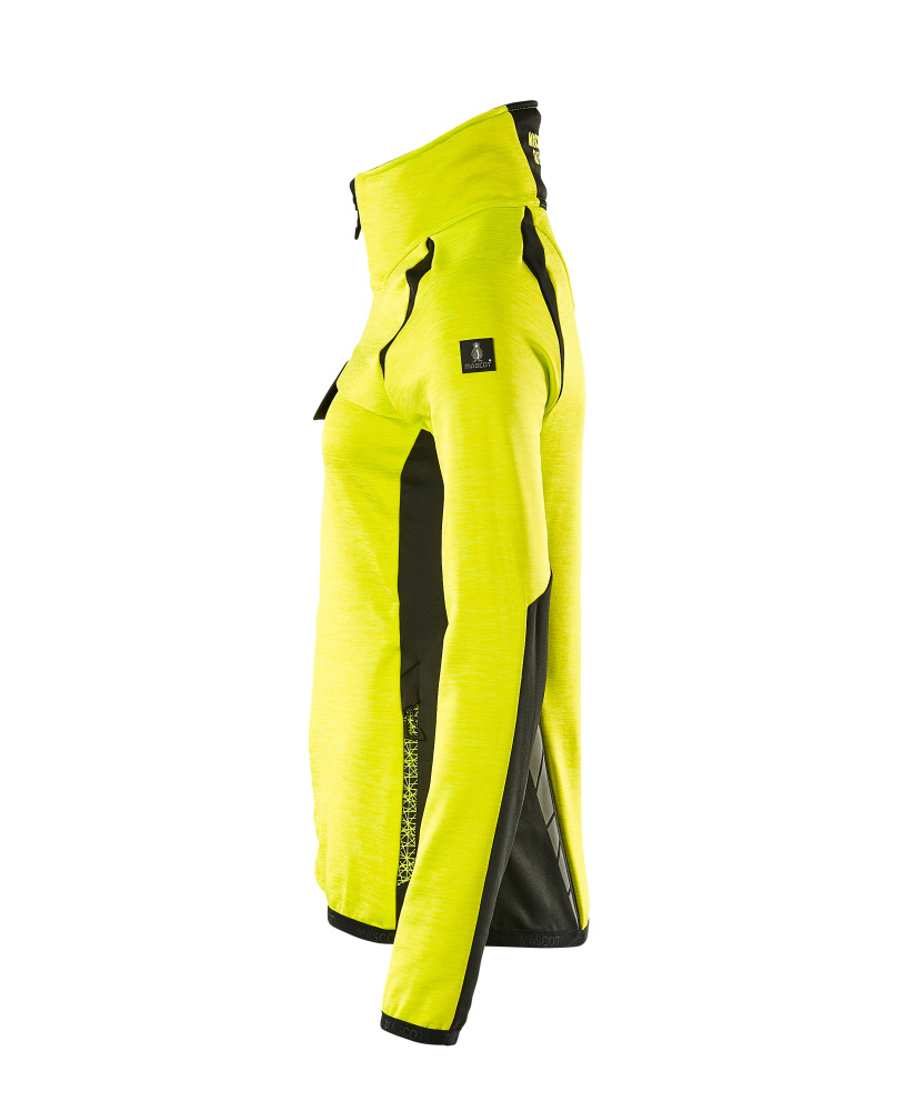 Damen-Passform Fleecejacke ACCELERATE SAFE Hi-vis Gelb/Schwarz L