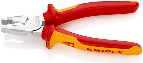 Kraftkombizange L.180mm verchr.Mehrkomp.-Hüllen VDE KNIPEX