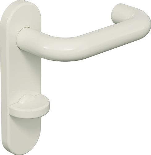 Kurzschildgarnitur 111R02.110 99 Ku.99 FBM rd Drückergrt.HEWI