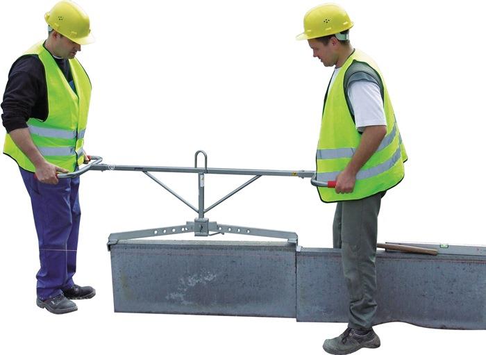 Versetzzange VZ-I Greifbereich 500-1045 mm Tragfähigkeit 100 kg galvanisch verzinkt PROBST