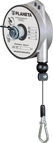 Federzug TCN 9320 Trgf.1-2,5kg Edelstahl-Drahtseil Seillänge 2,0m