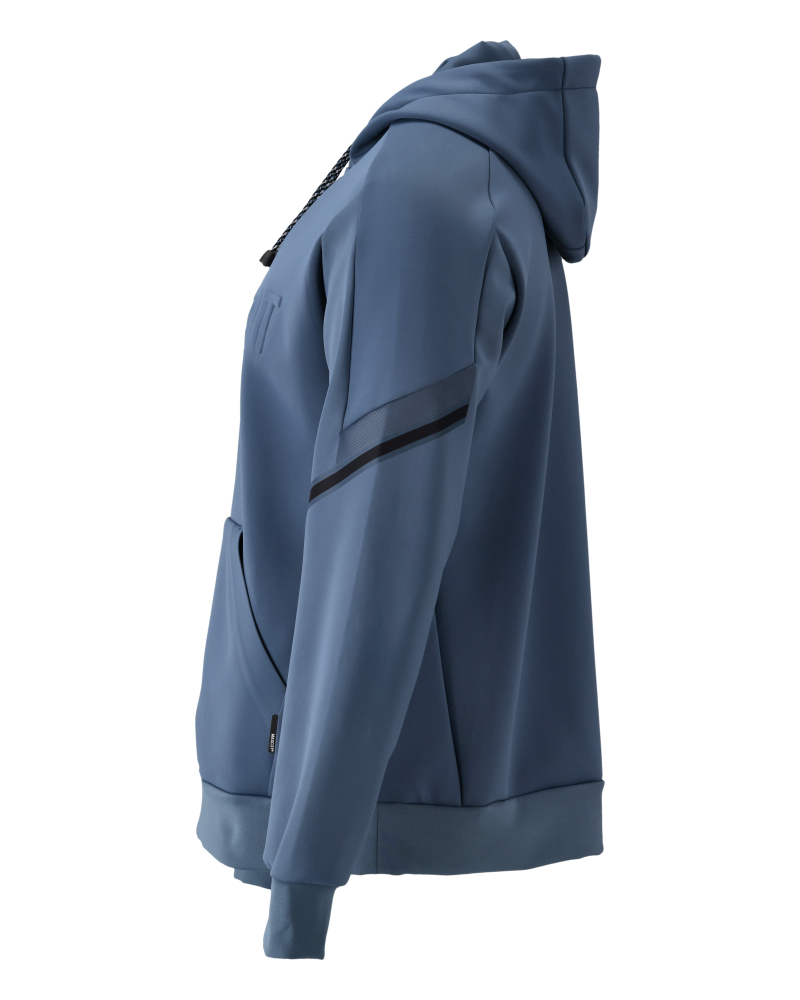 Fleece Kapuzenpullover CUSTOMIZED Steinblau XL