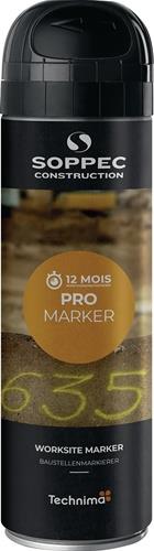 Baustellenmarkierspray Pro Marker schwarz 500ml Spraydose SOPPEC