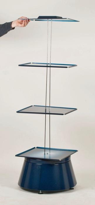 Drehturm B680xT680xH1600mm f.Stahlmagazine Serie 900 (leer) dunkelblau RAACO