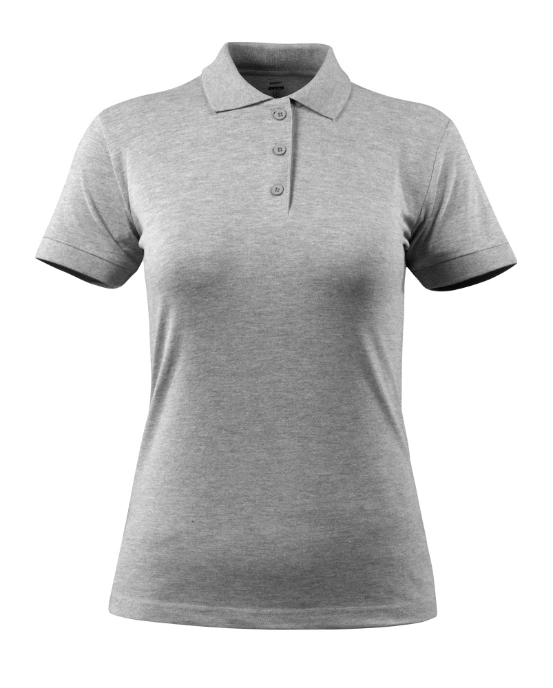 Damen-Passform Polo-Shirt CROSSOVER Grau-meliert L