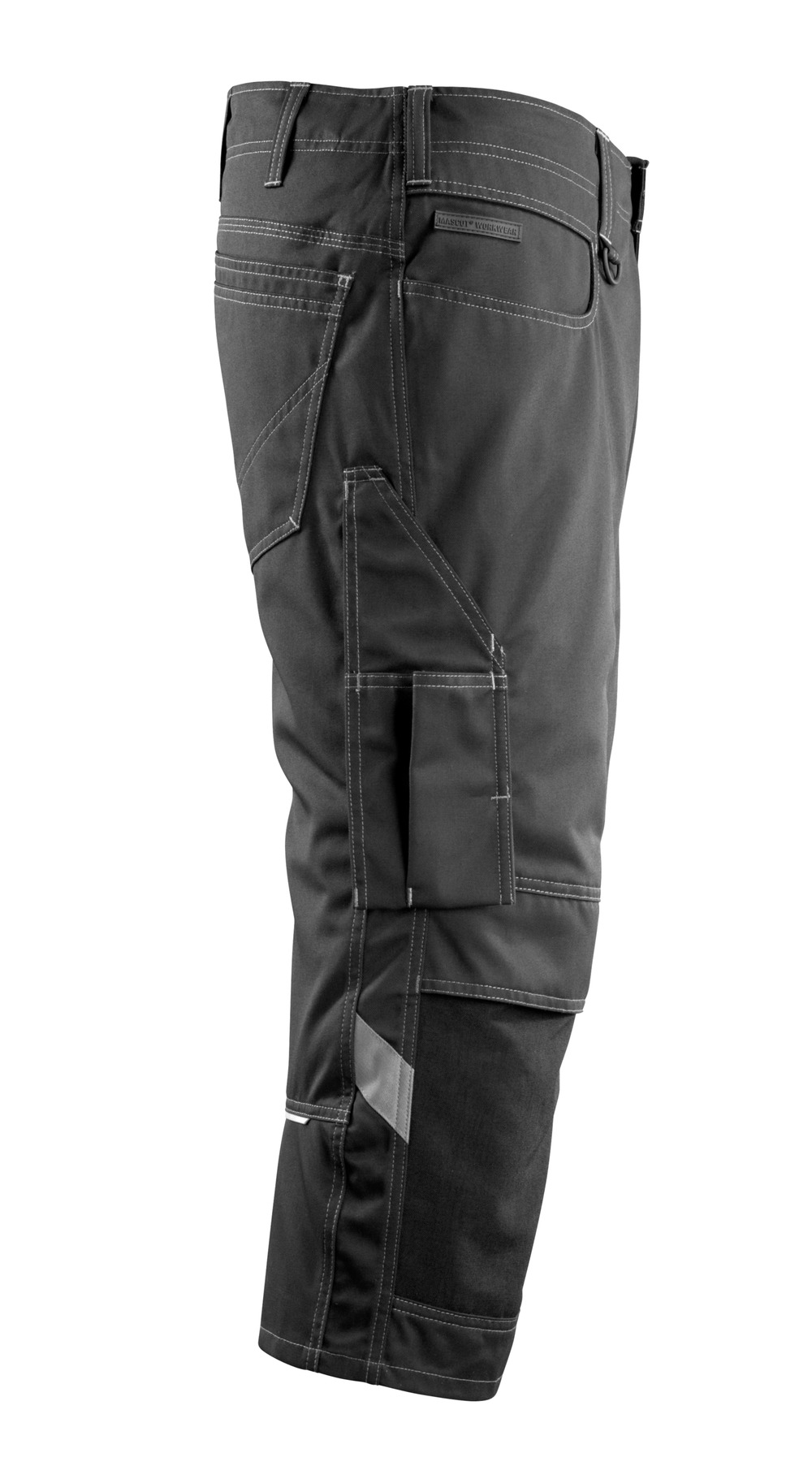 Dreiviertel-Hose mit Knietaschen UNIQUE Schwarz C49