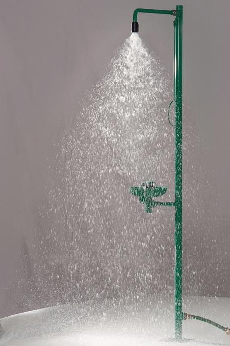 Notdusche ClassicLine mit Augendusche mit Auffangbecken Bodenmontage Anschluss 3/4 IG ″ B-SAFETY