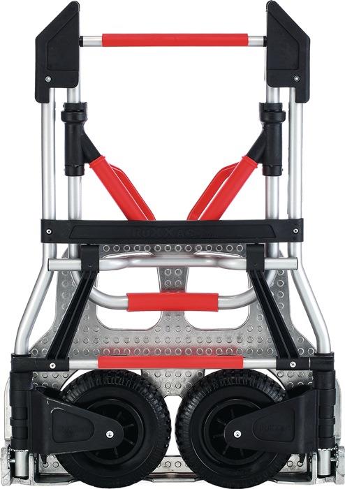 Transportkarren klappbar Stahlrohr Aluminium Höhe 1250 mm Schaufellänge 420 mm Schaufelbreite 595 mm Tragfähigkeit 250 kg RUXXAC