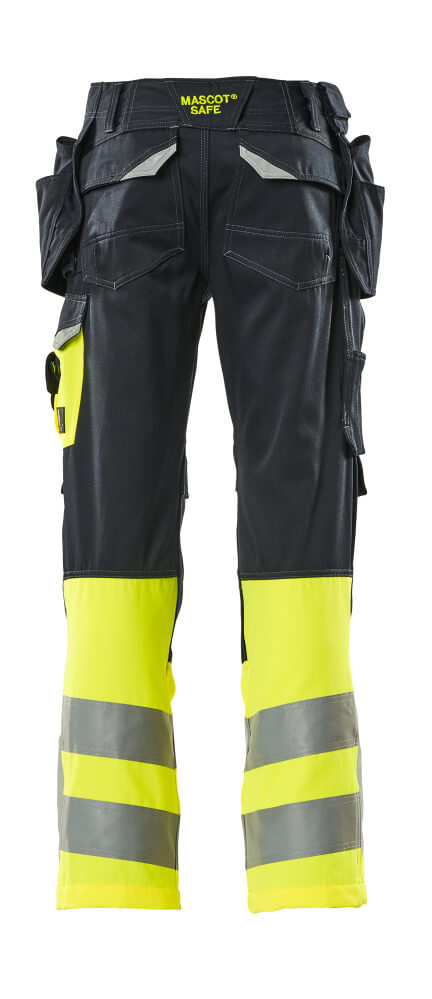 Hose mit Hängetaschen SAFE SUPREME Schwarzblau/Hi-vis Gelb 76C46