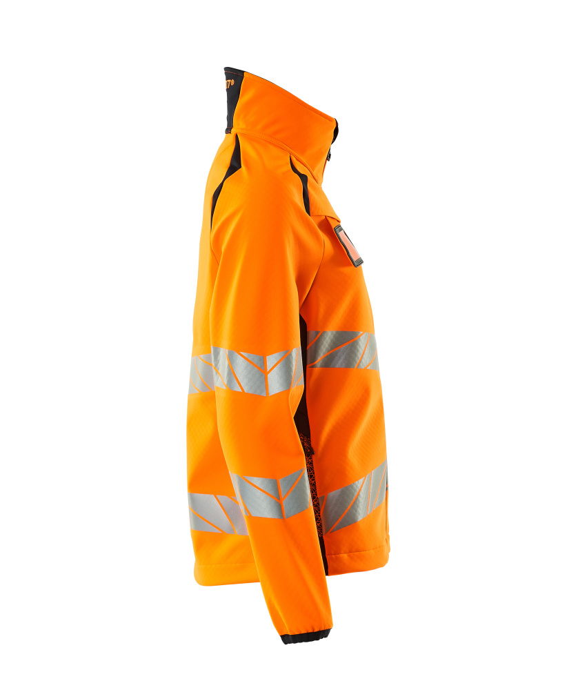 Damen-Passform Softshelljacke ACCELERATE SAFE Hi-vis Orange/Schwarzblau 5XL