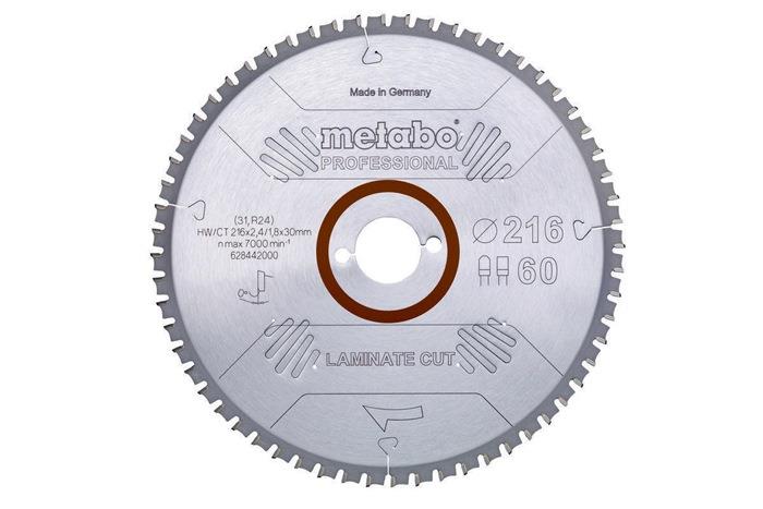 Kreissägeblatt laminate cut professional FZ/TZ Zahnstellung 0Grad METABO