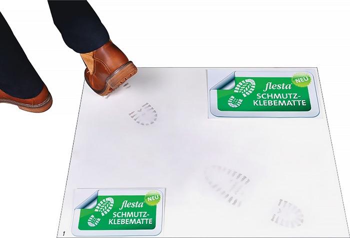 Schmutzmatte klebend natur Folie L610xB760xS3,2mm BÖCK