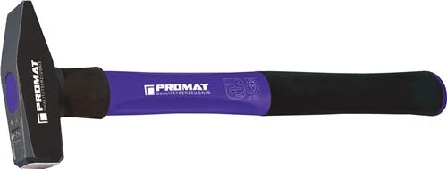 Schlosserhammer 1500g Stiel-L.380mm 3-Komponentenstiel m.Stahlschutzhülse PROMAT