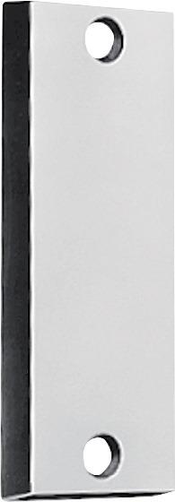 Drückerrosette 498 Leichtmetall F1 / silberfarbig kantig blind AMF