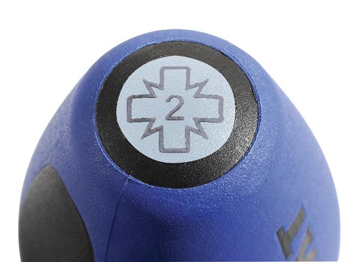 Schraubendreher 3 Komponentengriff Rundklinge PZD 1 80 mm 185 mm 4,5 mm