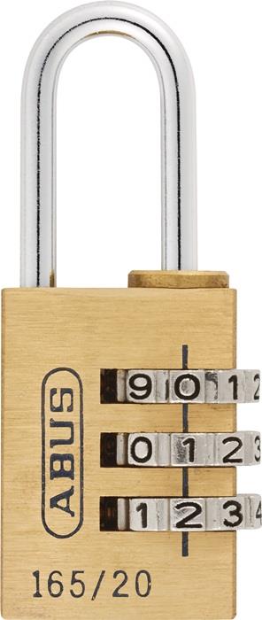Zahlenvorhangschloss 165 23 mm 3 mm 9 mm 21 mm 53 mm 3 165/20 vs. Lock-Tag