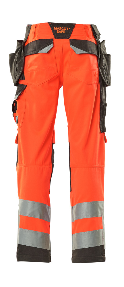 Hose mit Hängetaschen SAFE SUPREME Hi-vis Rot/Dunkelanthrazit 76C51