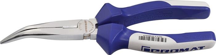 Flachrundzange 40° gewinkelt MehrkomponentenHüllen 160 mm max. 2,5 mm max. 1,6 mm