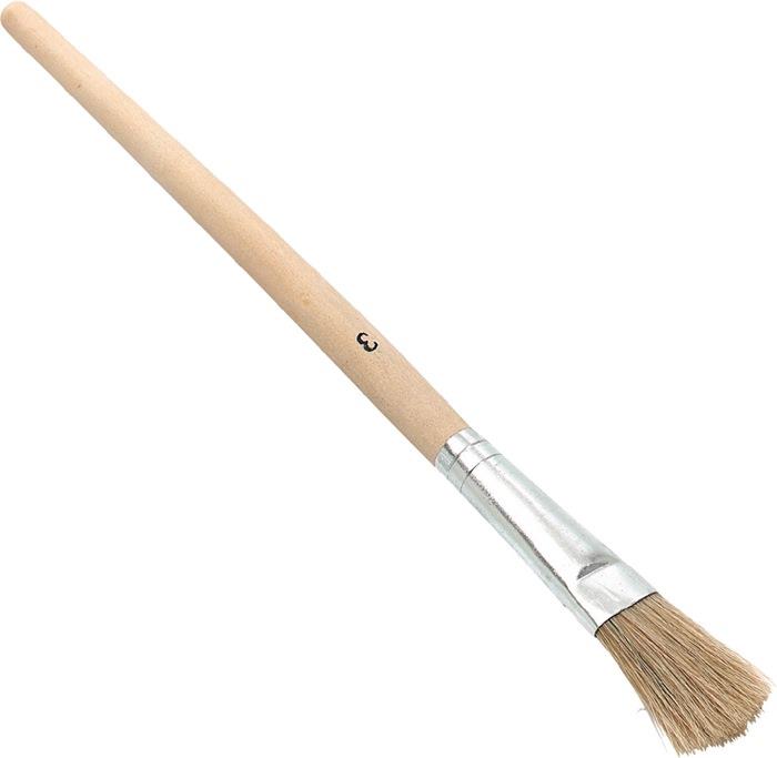 Emaillelackpinsel Weißblech roher Holzstiel 0 190 mm 3 mm