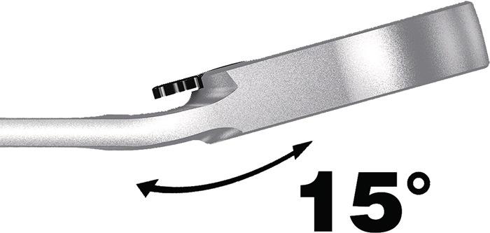 Maulringratschenschlüssel 10 mm 159 mm gerade