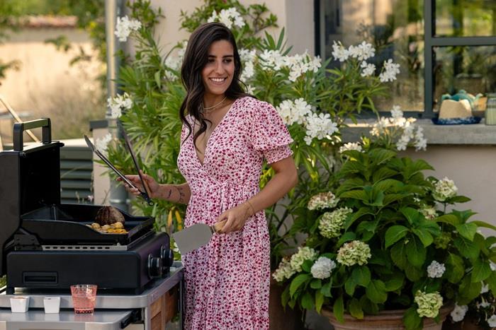 Grillbesteck Duo Spatel: 36 cmZange: 39 cm 2-teilig: Spatel und Zange Farbkarton mit Fenster CAMPINGAZ