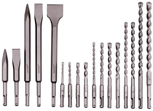 Bohrer-/Meißelset SDS-plus 17teilig Metabo