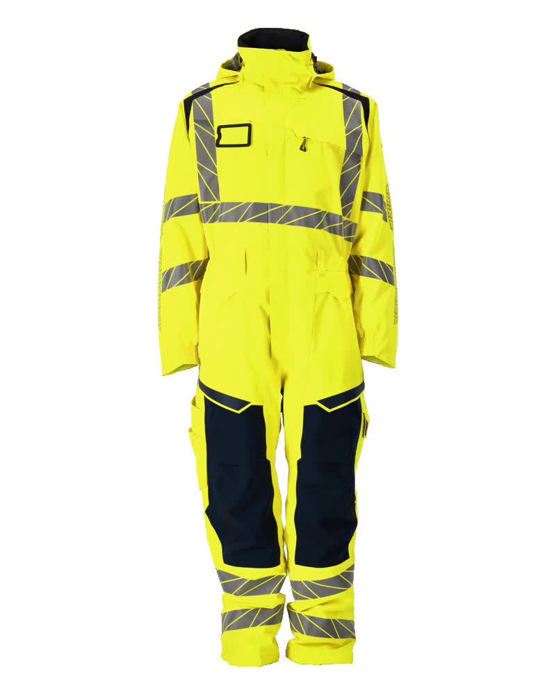 Winteroverall ACCELERATE SAFE Hi-vis Gelb/Schwarzblau 3XL