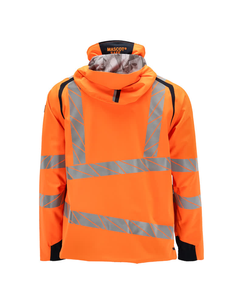Hardshelljacke ACCELERATE SAFE Hi-vis Orange/Schwarzblau S