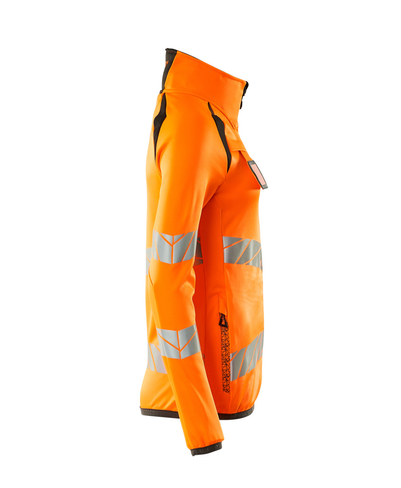 Damen-Passform Fleecejacke ACCELERATE SAFE Hi-vis Orange/Dunkelanthrazit L