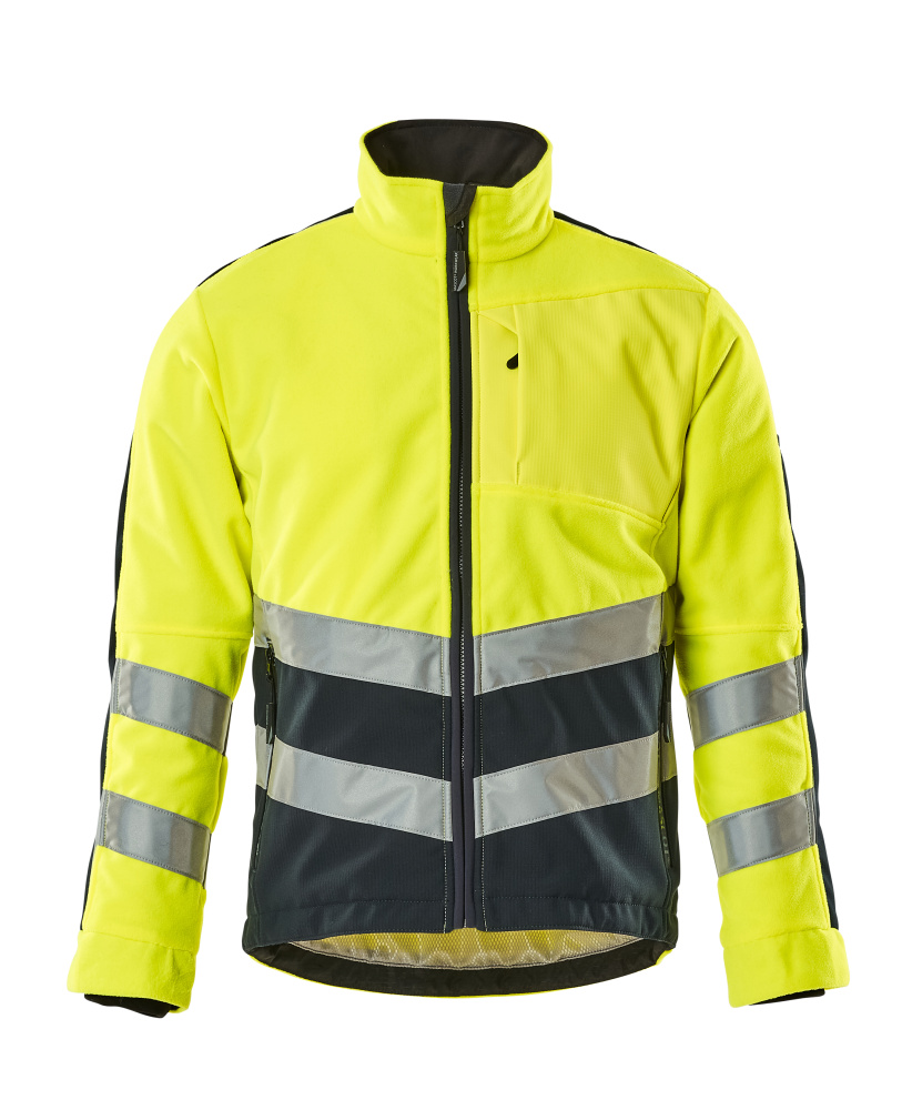 Fleecejacke SAFE SUPREME Hi-vis Gelb/Schwarzblau XL