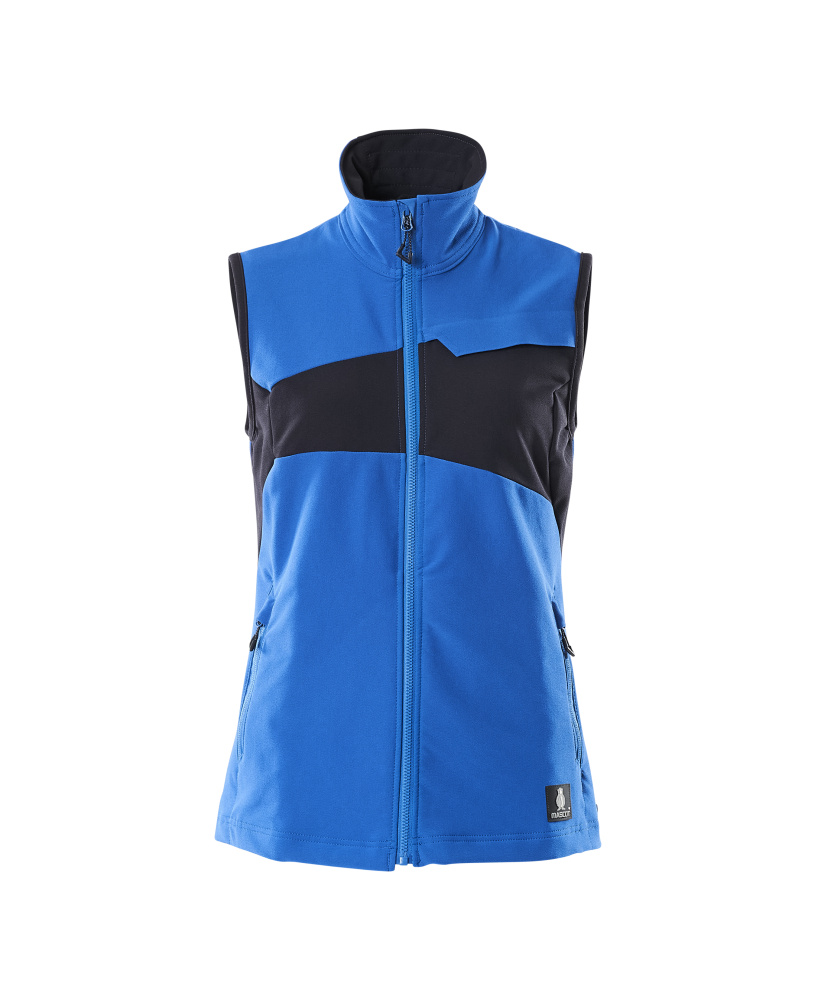 Damen-Passform Weste ACCELERATE Azurblau/Schwarzblau S