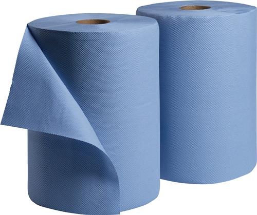Putztuch WK 30 L.ca.360 mmxB.ca.380mm blau 3-lagig,volumengeprägt TECWERK