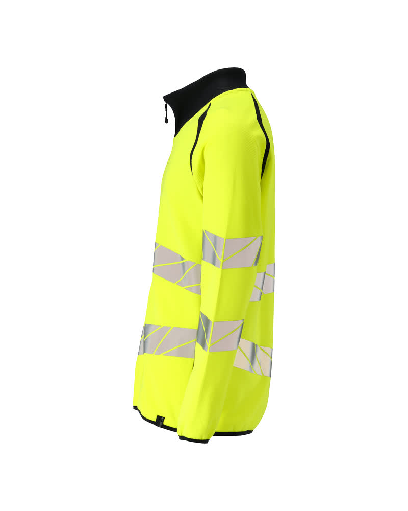 Sweatshirt mit Reißverschluss ACCELERATE SAFE Hi-vis Gelb/Schwarzblau 4XL