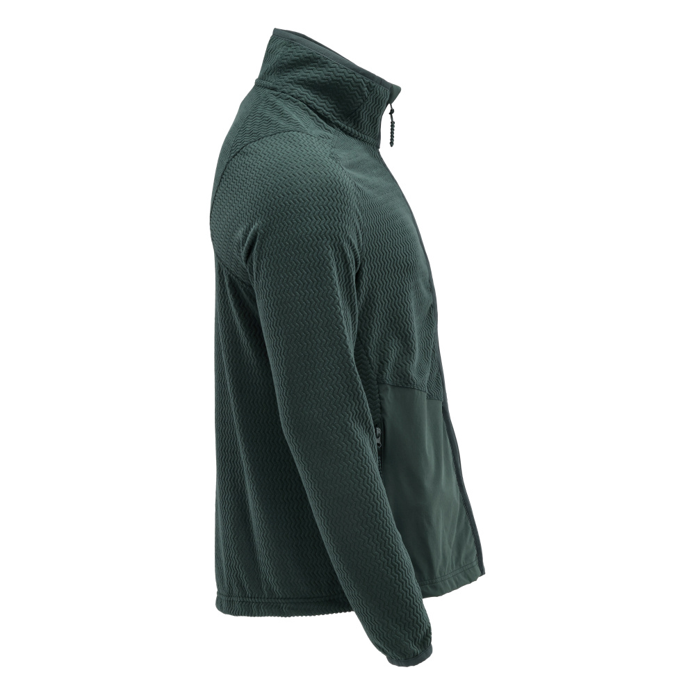 Microfleece Pullover mit Reißverschluss CUSTOMIZED Waldgrün 4XL