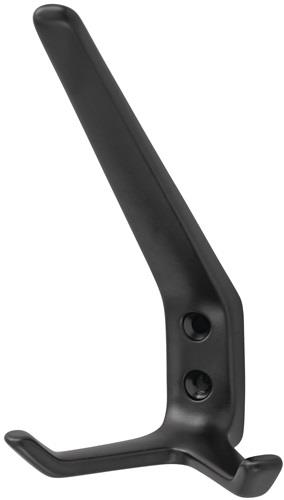 Huthaken 0032 2 Hak.A.89mm Alu.ku.-besch.schwarz H.127mm