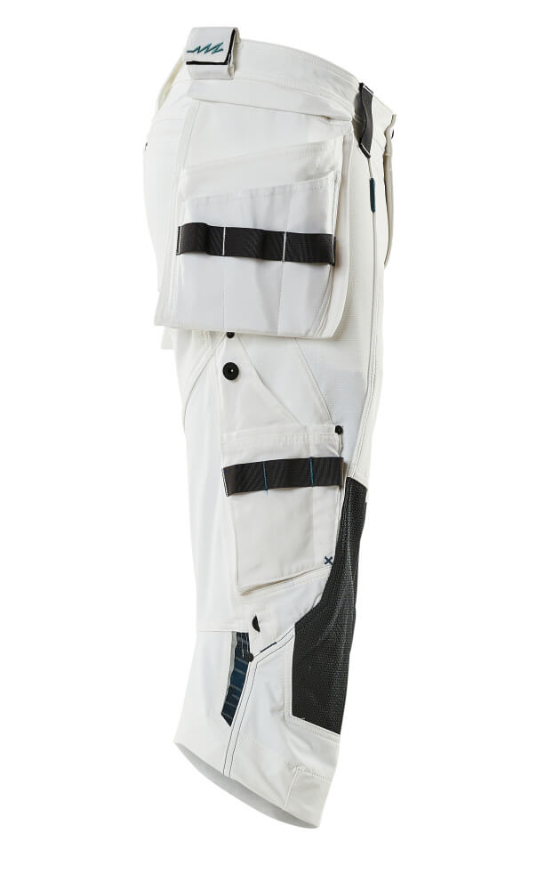 Dreiviertel-Hose mit Hängetaschen ADVANCED Weiß C42