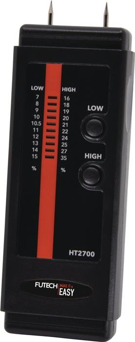 Elektronisches Feuchtemessgerät HT2700-2pins 0 % - 85% RH FUTECH