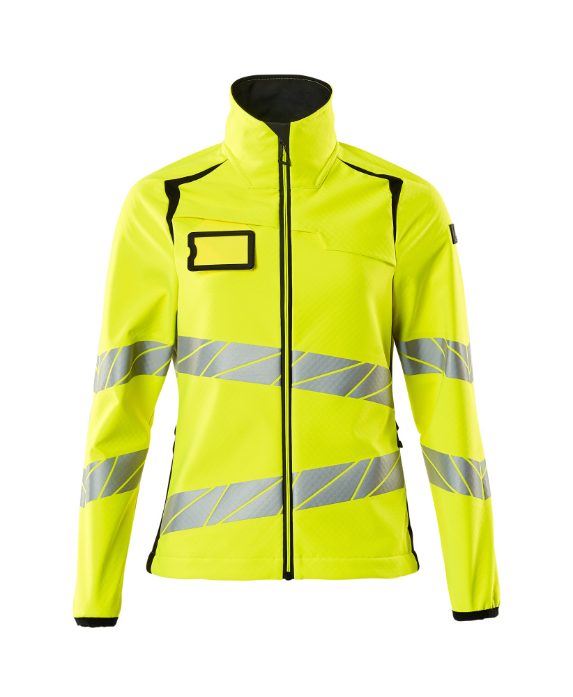 Damen-Passform Softshelljacke ACCELERATE SAFE Hi-vis Gelb/Schwarz 5XL