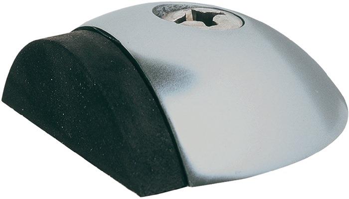 Türpuffer 2001.31 Ø 57 mm Höhe 18 mm Aluminium silberfarbig eloxiert Dübelmontage KWS